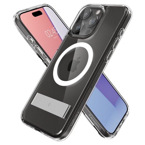 Spigen iPhone 15 Pro Skal Ultra Hybrid S MagFit Crystal Clear