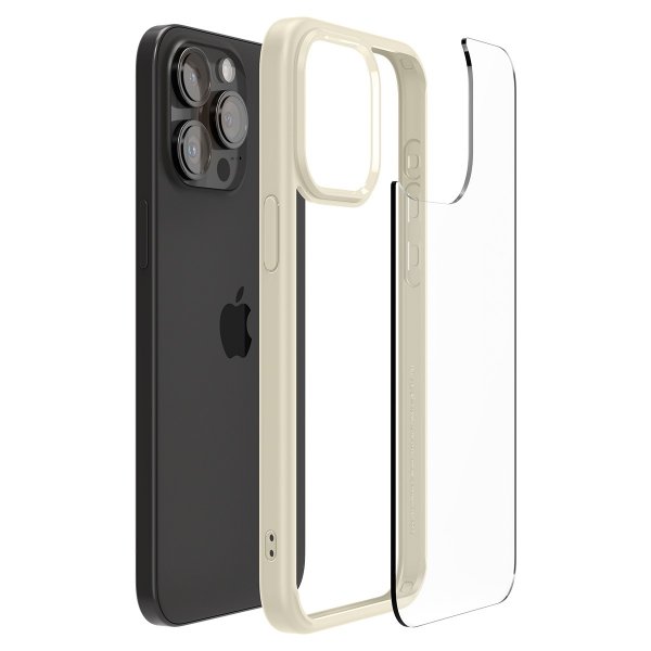 Spigen iPhone 15 Pro Skal Ultra Hybrid Mute Beige
