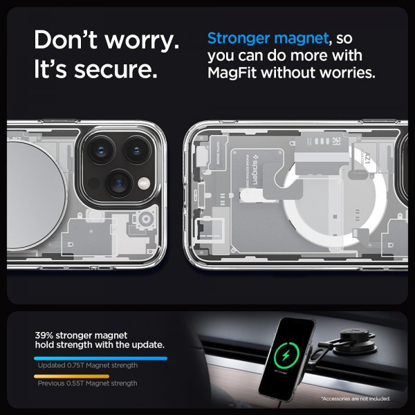 Spigen iPhone 15 Pro Skal Ultra Hybrid Zero One MagFit Vit