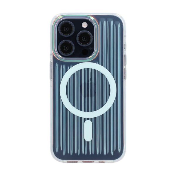 iPhone 15 Pro Skal MagSafe Reflektion Blå