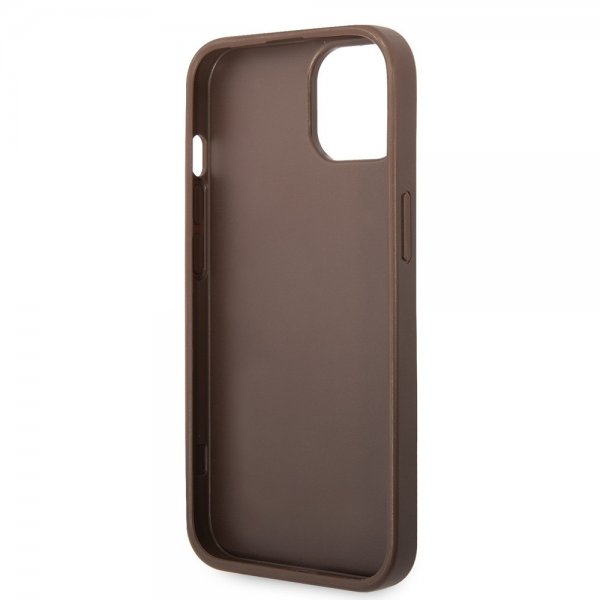 Guess iPhone 15 Skal 4G Logo Brun