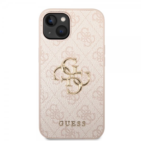 Guess iPhone 15 Skal 4G Logo Rosa