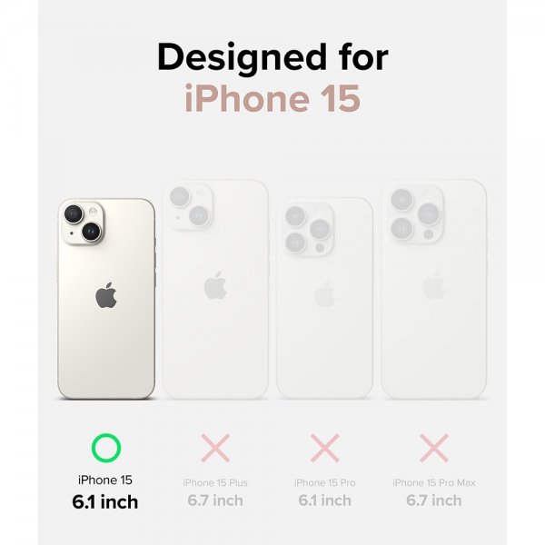 Ringke iPhone 15 Skal Air Glitter Clear