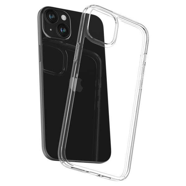 Spigen iPhone 15 Skal Air Skin Hybrid Crystal Clear