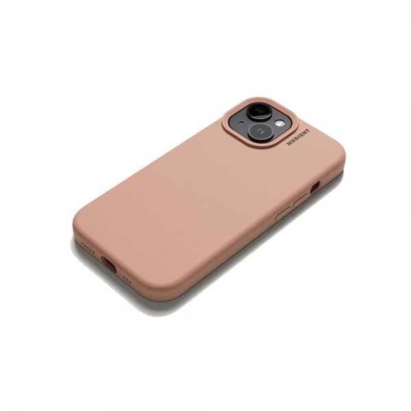 Nudient iPhone 15 Skal Base Case Peach Orange