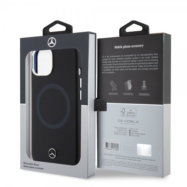 Mercedes Benz iPhone 15 Skal Bicolor MagSafe Svart