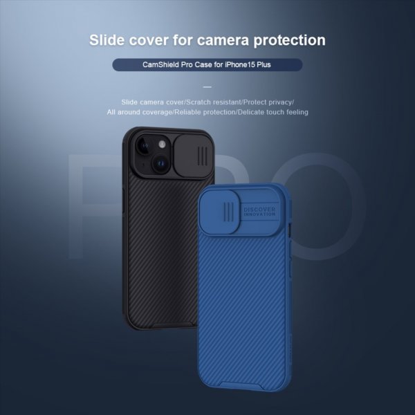 Nillkin iPhone 15 Skal CamShield Pro Svart