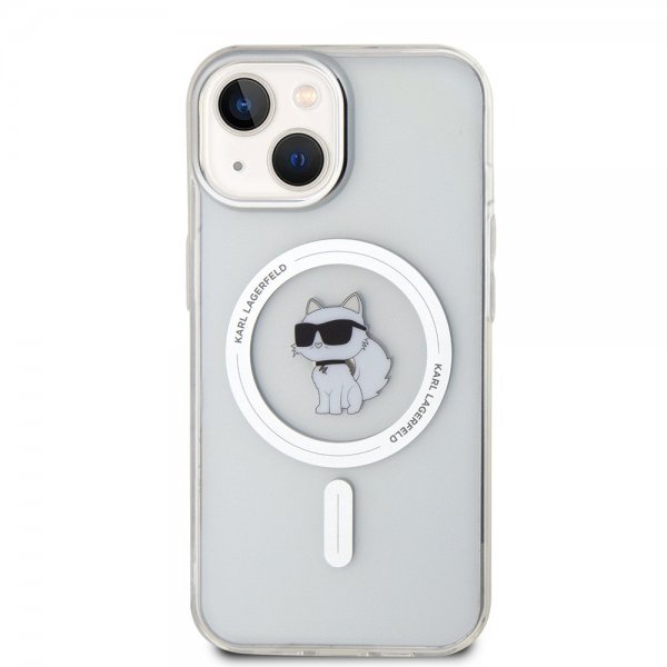 Karl Lagerfeld iPhone 15 Skal Choupette MagSafe Transparent