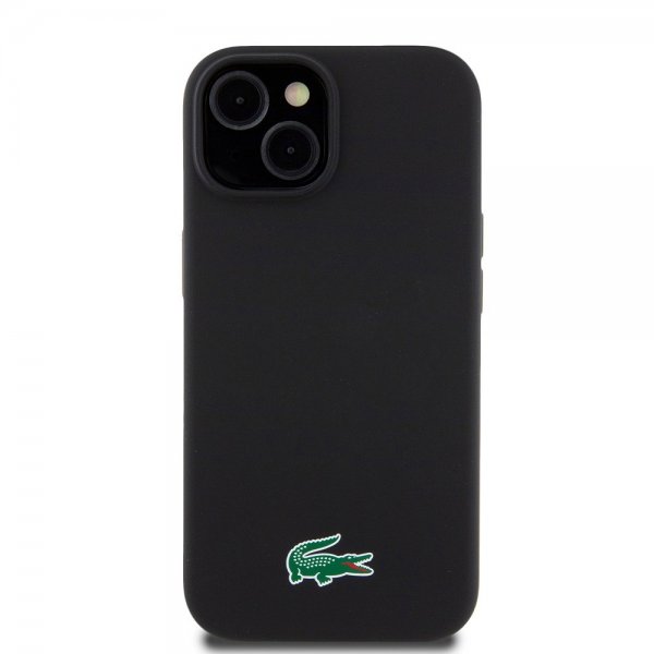 Lacoste iPhone 15 Plus Skal Croc Logo MagSafe Svart