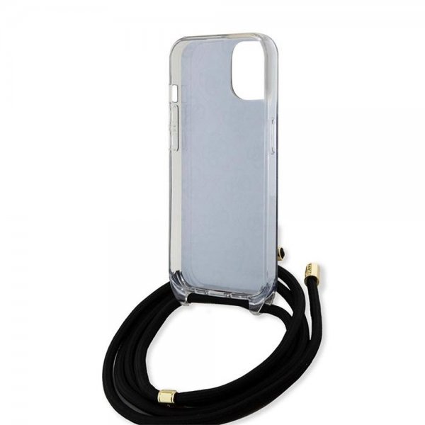 Guess iPhone 15 Skal Crossbody Cord Svart