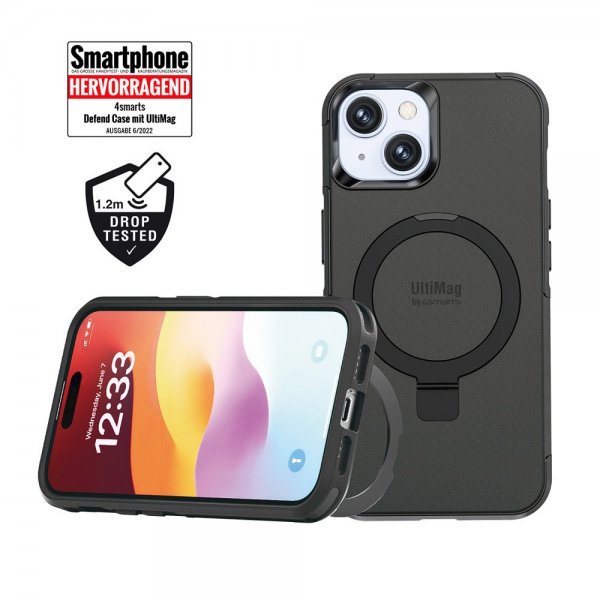4smarts iPhone 15 Skal Defend Case Magic Stand MagSafe