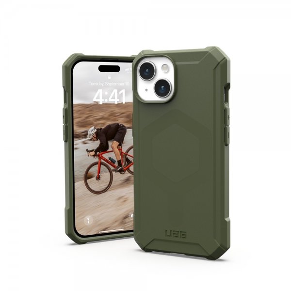 Urban Armor Gear (UAG) iPhone 15 Skal Essential Armor MagSafe Olive Drab