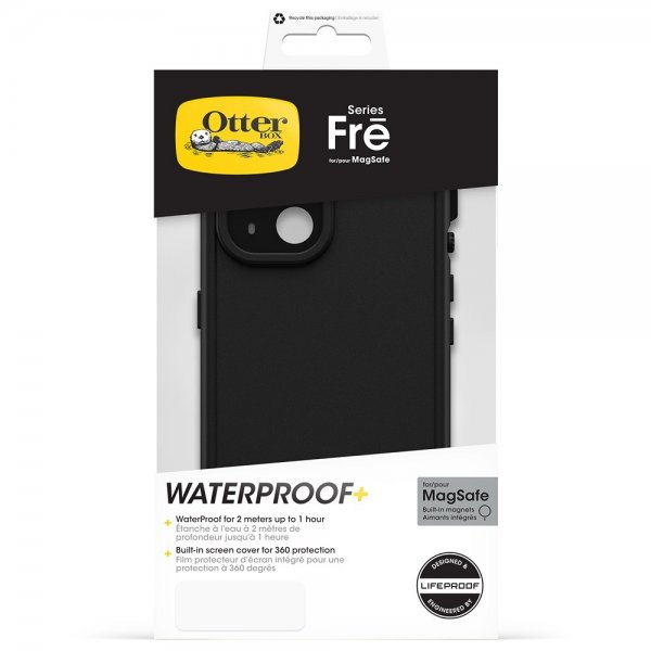 Otterbox iPhone 15 Skal Fre MagSafe Svart