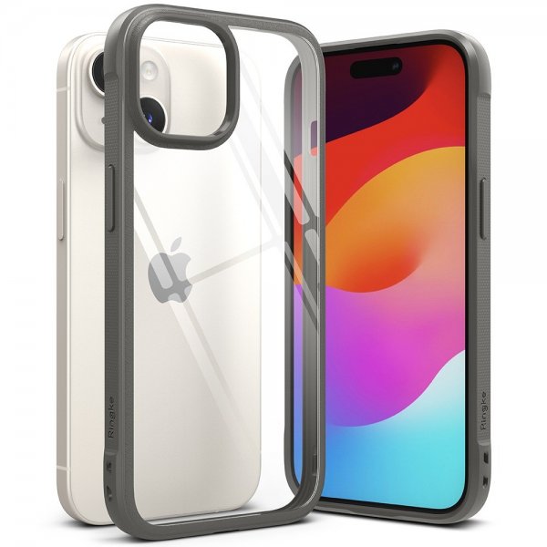 Ringke iPhone 15 Skal Fusion Bold Grå