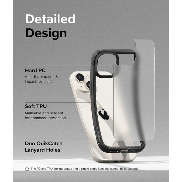 Ringke iPhone 15 Skal Fusion Bold Matte Black