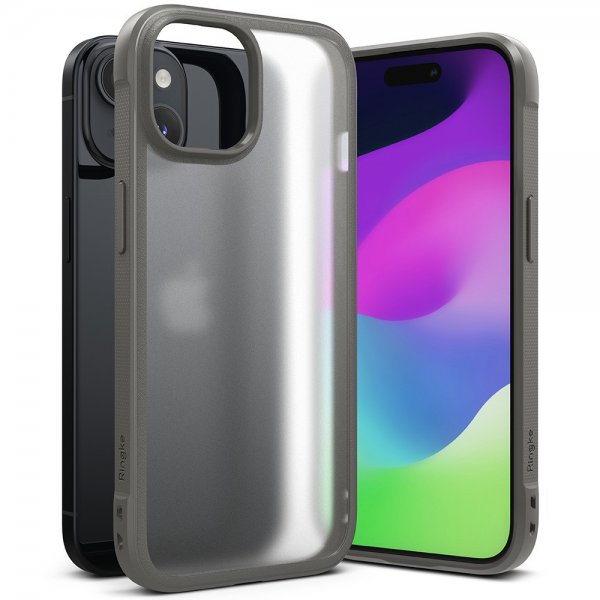 Ringke iPhone 15 Skal Fusion Bold Matte Gray