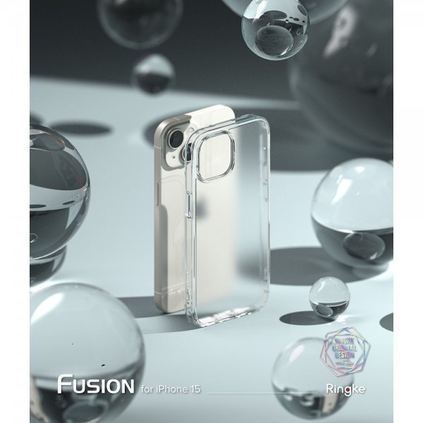 Ringke iPhone 15 Skal Fusion Matte Clear