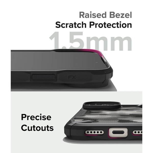 Ringke iPhone 15 Skal Fusion X Design Camo Black