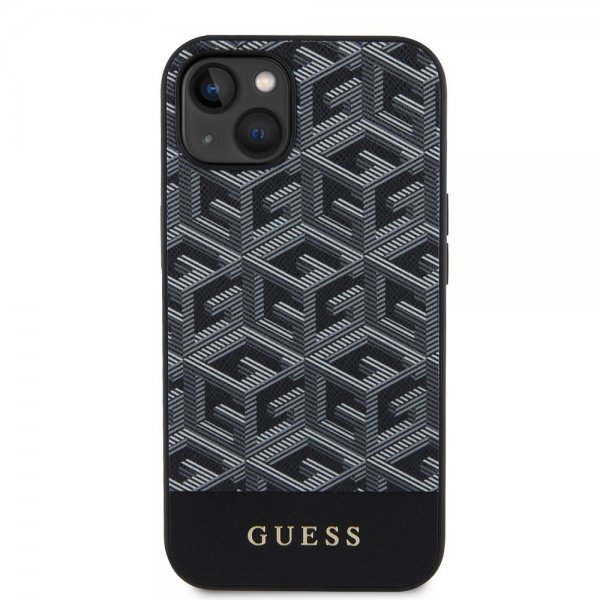 Guess iPhone 15 Skal G Cube MagSafe Svart