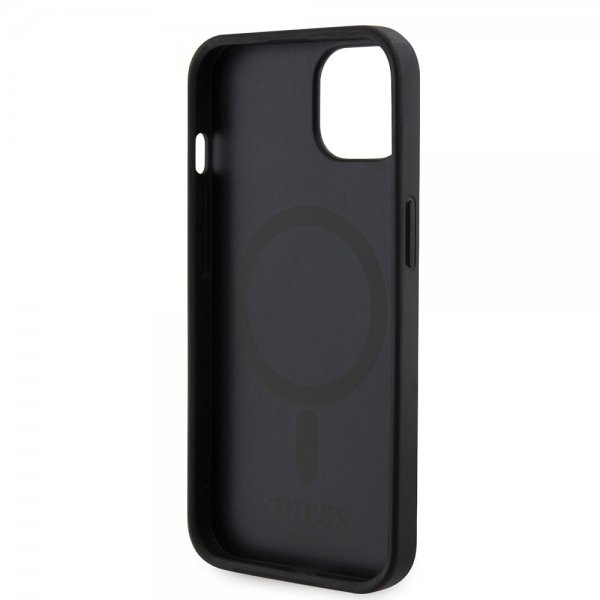 Guess iPhone 15 Skal G Cube MagSafe Svart