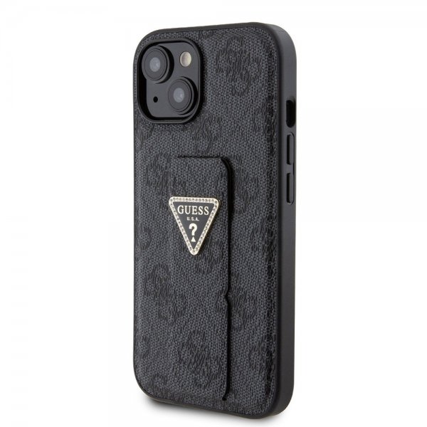 Guess iPhone 15 Skal Grip Stand Function Svart