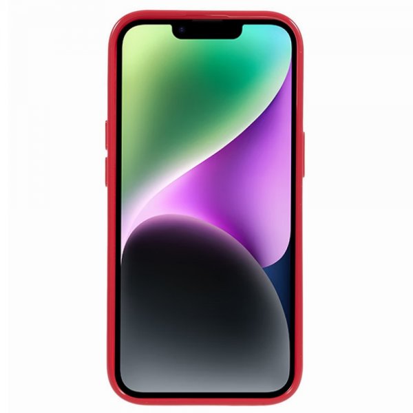 Mercury iPhone 15 Skal Jelly Glitter Magenta