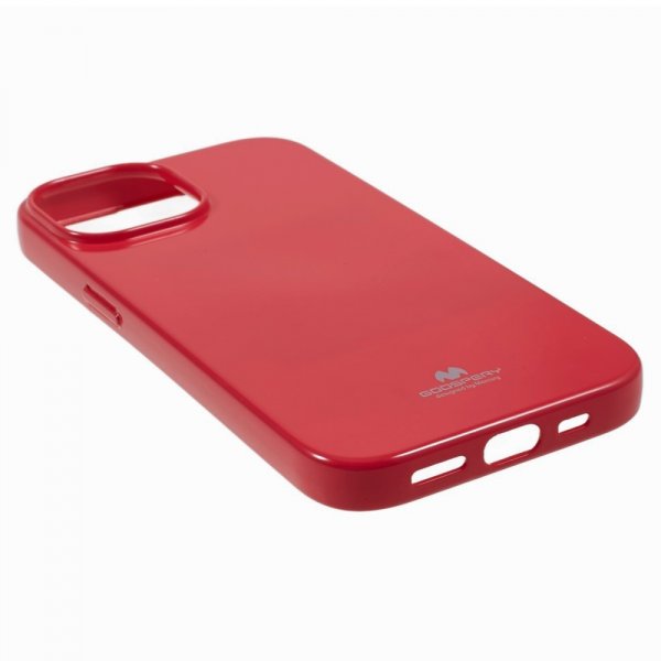 Mercury iPhone 15 Skal Jelly Glitter Magenta