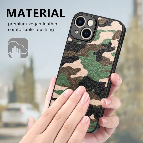 iPhone 15 Skal Kamouflage Brun