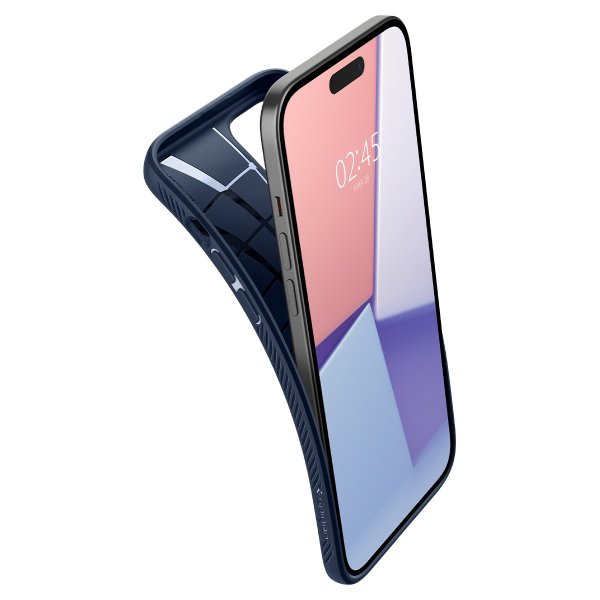 Spigen iPhone 15 Skal Liquid Air Navy Blue
