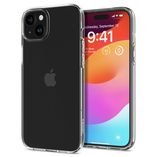 Spigen iPhone 15 Skal Liquid Crystal Crystal Clear