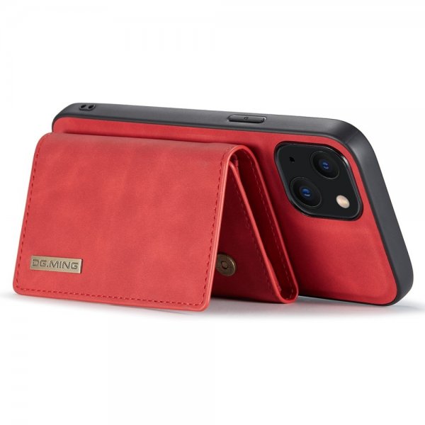 Dg.Ming iPhone 15 Skal M1 Series Löstagbar Korthållare Röd