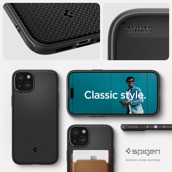 Spigen iPhone 15 Skal Mag Armor MagFit Matte Black