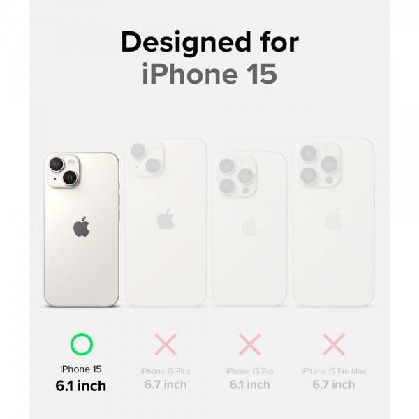 Ringke iPhone 15 Skal Onyx Svart