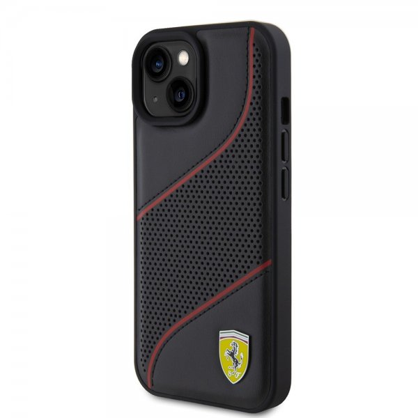 Ferrari iPhone 15 Skal Perforerad Svart