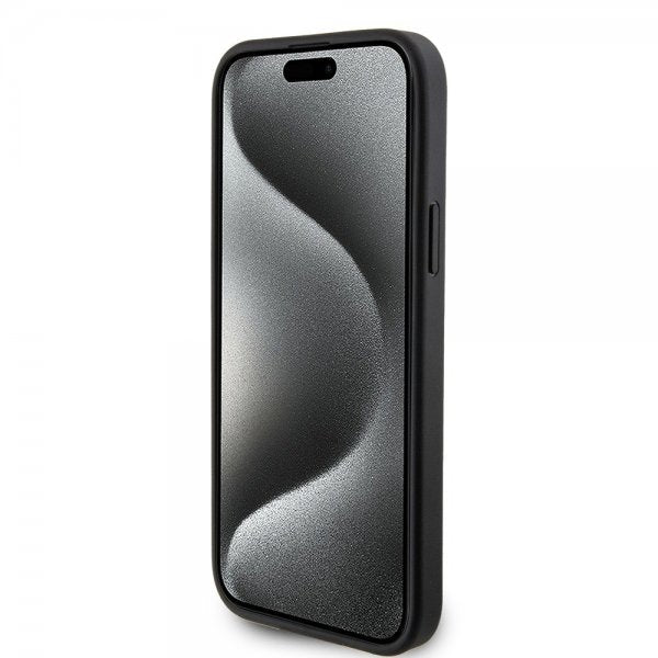 Karl Lagerfeld iPhone 15 Skal Saffiano Double Cardslot Svart