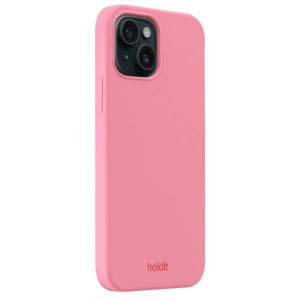 holdit iPhone 15 Skal Silikon Rouge Pink