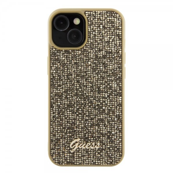 Guess iPhone 15 Skal Square Mirror Guld