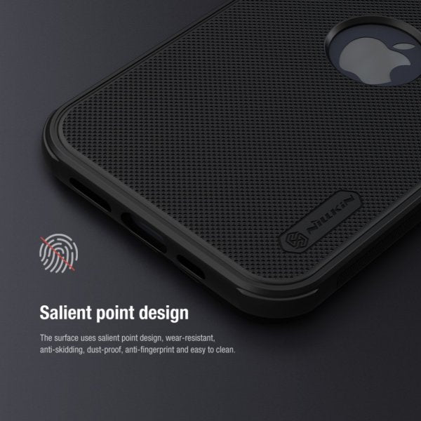 Nillkin iPhone 15 Skal Super Frosted Shield Pro Logo Hole Svart