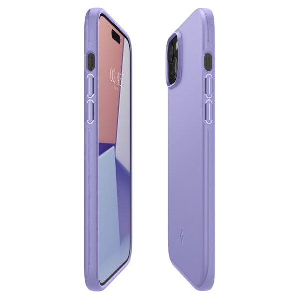 Spigen iPhone 15 Skal Thin Fit Iris Purple