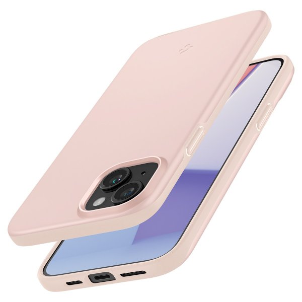Spigen iPhone 15 Skal Thin Fit Pink Sand
