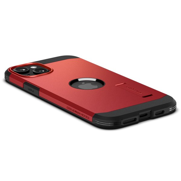 Spigen iPhone 15 Skal Tough Armor MagFit Röd