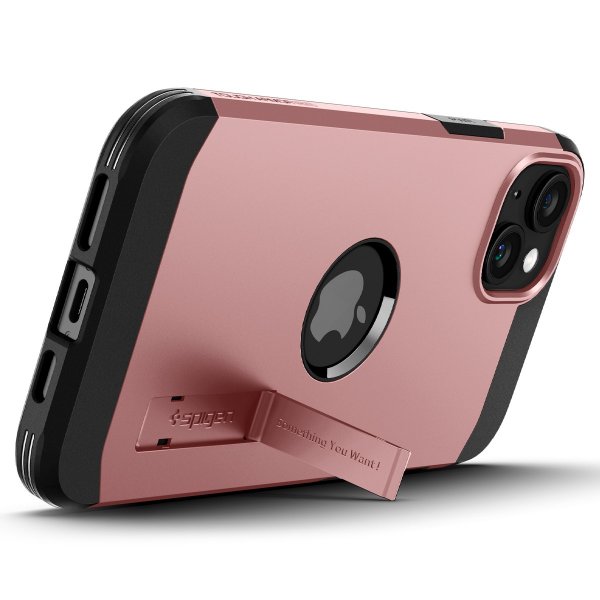 Spigen iPhone 15 Skal Tough Armor MagFit Rose Gold