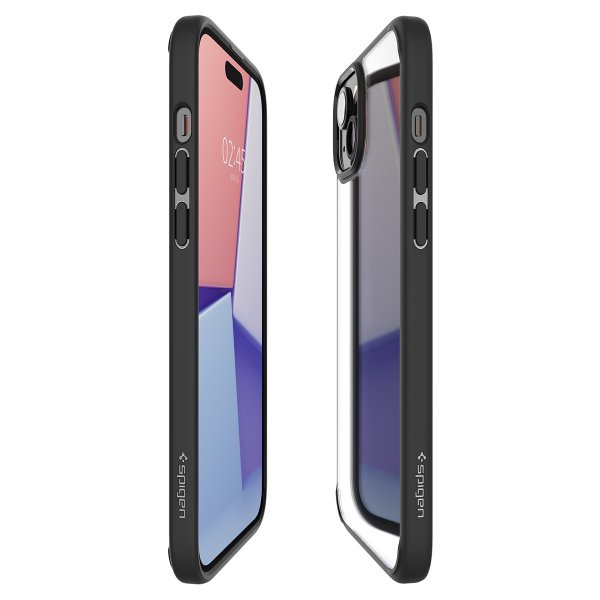 Spigen iPhone 15 Skal Ultra Hybrid Matte Matte Black