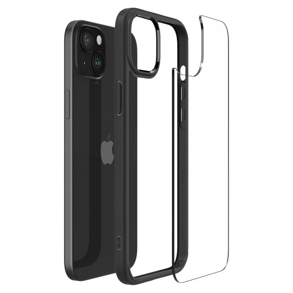 Spigen iPhone 15 Skal Ultra Hybrid Matte Matte Black