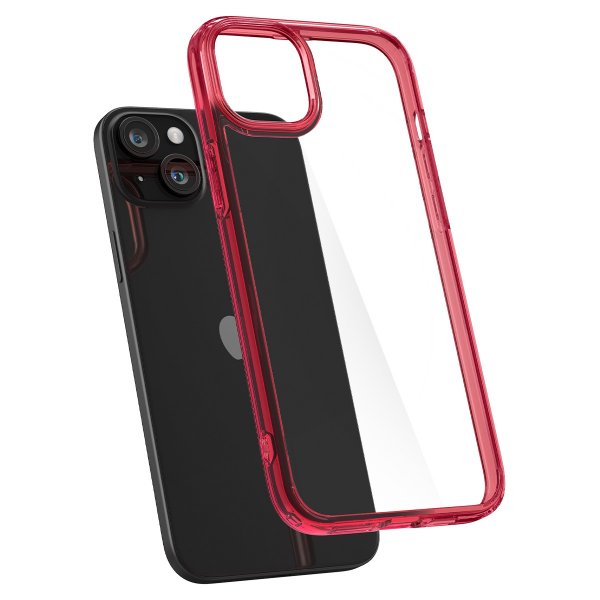 Spigen iPhone 15 Skal Ultra Hybrid Red Crystal