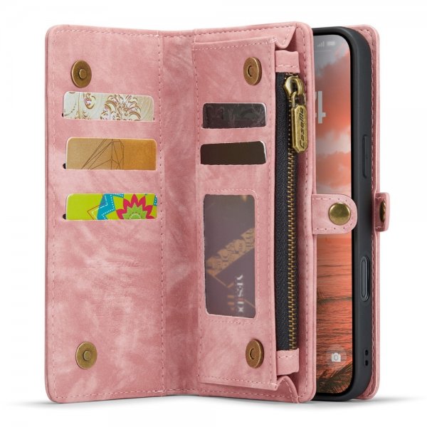 CaseMe iPhone 16 Fodral 008 Series Löstagbart Skal Rosa