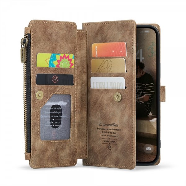 CaseMe iPhone 16 Fodral C30 Series Brun