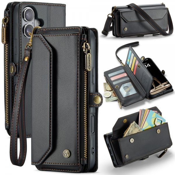 CaseMe iPhone 16 Fodral C36 Series Svart
