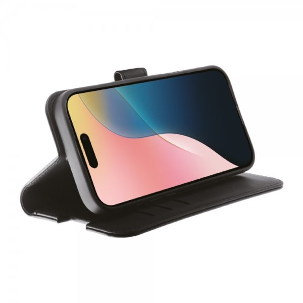 Vivanco iPhone 16 Fodral Classic Wallet Svart