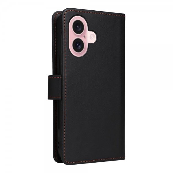 Betopnice iPhone 16 Fodral med Löstagbart Skal 005 Svart